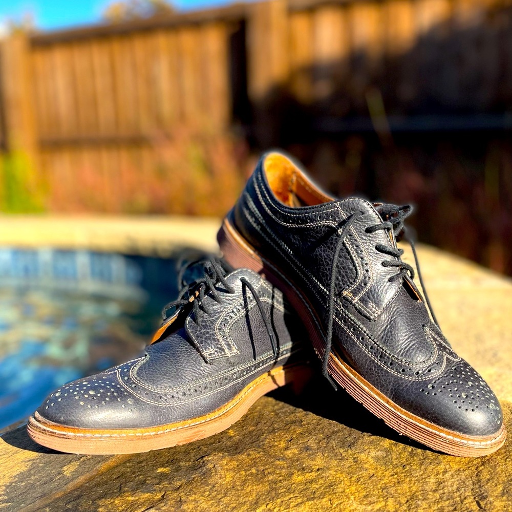 Florsheim Men Size 8.5 Blue/Black Dress Casual Shoe EUC